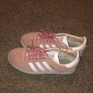 Pink Addidas Gazelle Sneakers